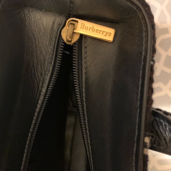 Beautiful Authentic Burberry plaid bag in wool - Picture 7 of 7